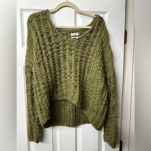 Urban Outfitters Khaki V-Neck Sweater